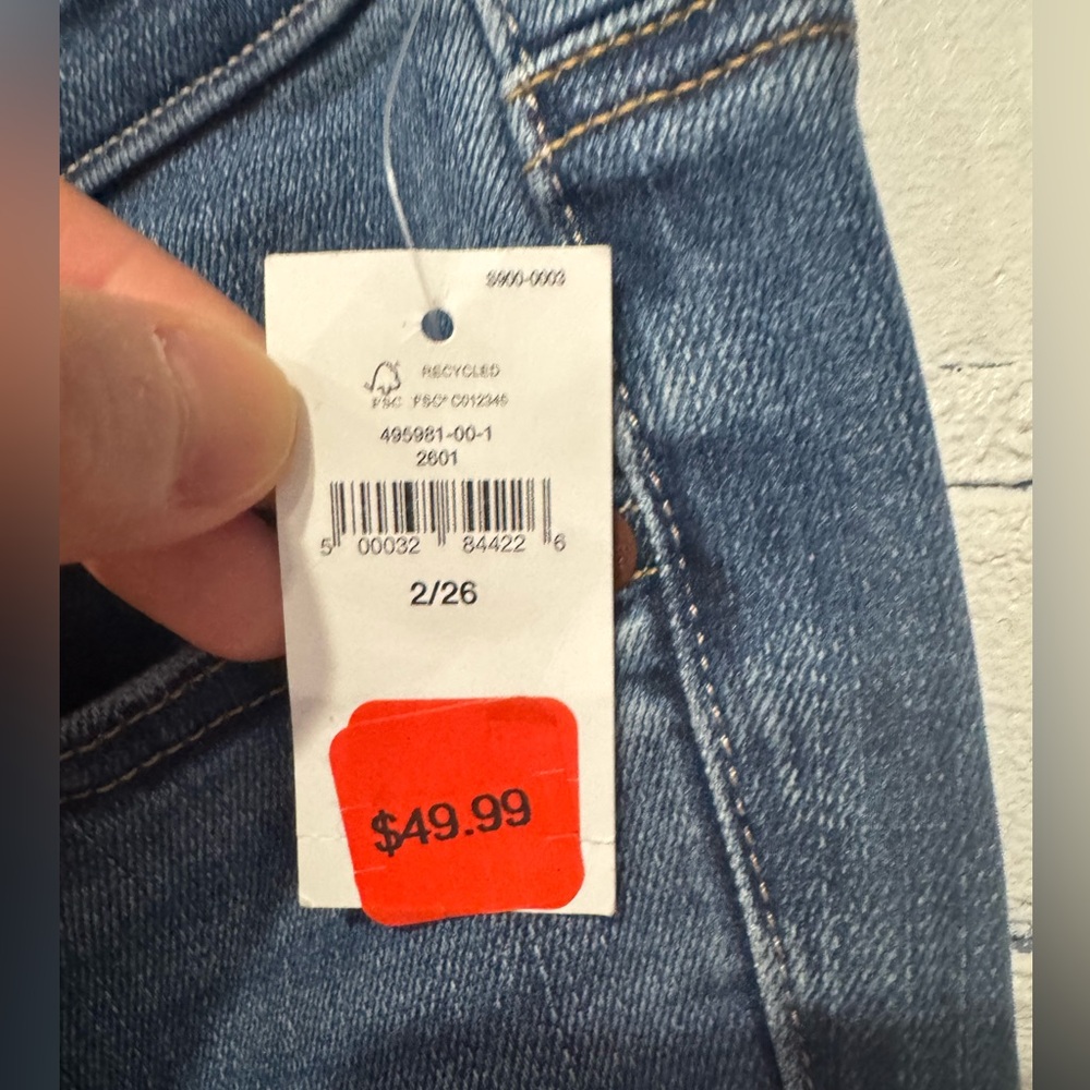 NWT GAP Women's Blue Jeans True Skinny‎ Jeans - Picture 3 of 6